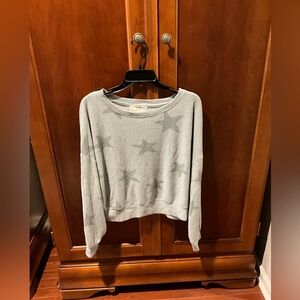 Hippie Rose Star Pattern Waffle Knit Size Large